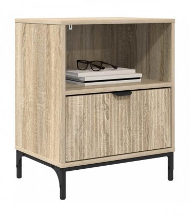 vidaXL Bedside Cabinet Sonoma oak 49 x 36 x 61 cm Engineered wood