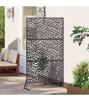 vidaXL Privacy Screen 100 x 50 x 180 cm Steel Black