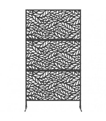 vidaXL Privacy Screen 100 x 50 x 180 cm Steel Black