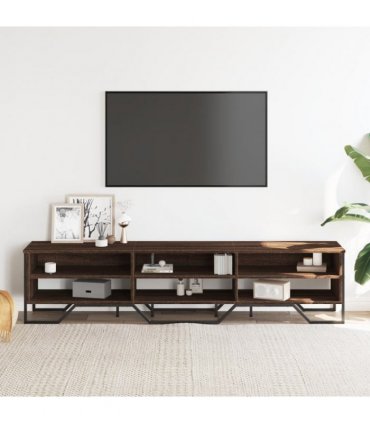 vidaXL TV Cabinet Brown Oak 180x34x41 cm Engineered Wood