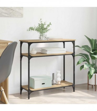 vidaXL Console Table Artisan Oak 75 x 29 x 75 cm Engineered Wood