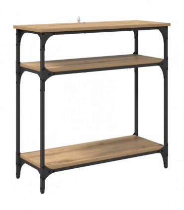 vidaXL Console Table Artisan Oak 75 x 29 x 75 cm Engineered Wood