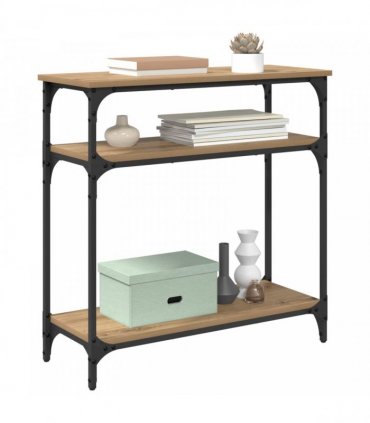 vidaXL Console Table Artisan Oak 75 x 29 x 75 cm Engineered Wood