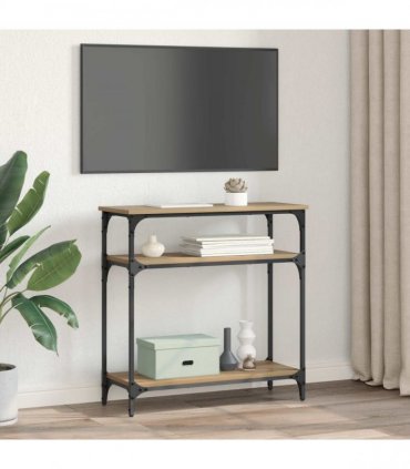 vidaXL Console Table Artisan Oak 75 x 29 x 75 cm Engineered Wood