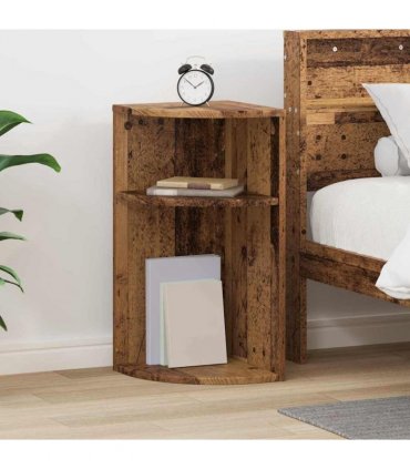 vidaXL End Table Old Wood 29.6 x 29.6 x 60 cm Engineered Wood