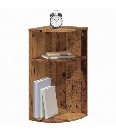 vidaXL End Table Old Wood 29.6 x 29.6 x 60 cm Engineered Wood