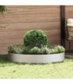 vidaXL Planter Ring 5 pcs Silver 120 x 120 x 20 cm Stainless Steel