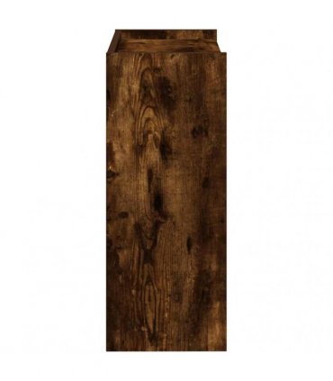vidaXL Shoe Rack Smoked Oak 60x25x62 cm Engineered Wood