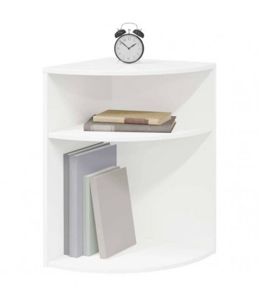 vidaXL End Table White 39.7 x 39.7 x 60 cm Engineered Wood