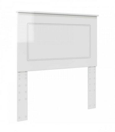 vidaXL Headboard Gloss White 100 cm Engineered Wood