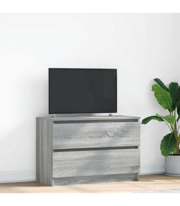 vidaXL TV Cabinet Grey Sonoma 80x35x54 cm Engineered Wood