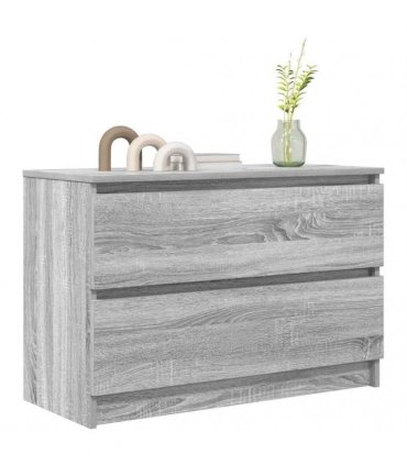 vidaXL TV Cabinet Grey Sonoma 80x35x54 cm Engineered Wood