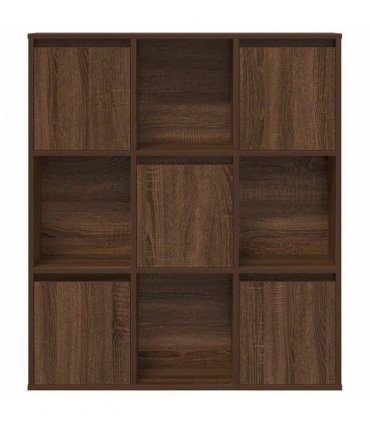 vidaXL Bookcase Brown Oak 89x24x101.5 cm Engineered Wood