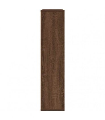 vidaXL Bookcase Brown Oak 89x24x101.5 cm Engineered Wood