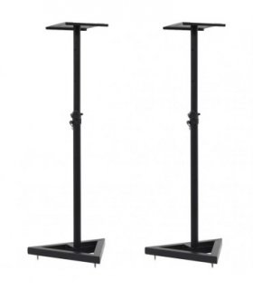 vidaXL Studio Monitor Speaker Stands 2 pcs Black Steel