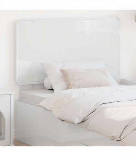 vidaXL Headboard Gloss White Engineered wood