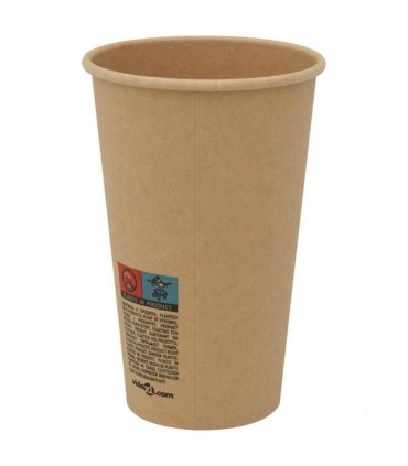 vidaXL Paper Coffee Cups 1000 pcs 16oz 400ml Brown