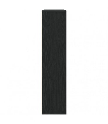 vidaXL Bookcase Black Oak 89x24x101.5 cm Engineered Wood