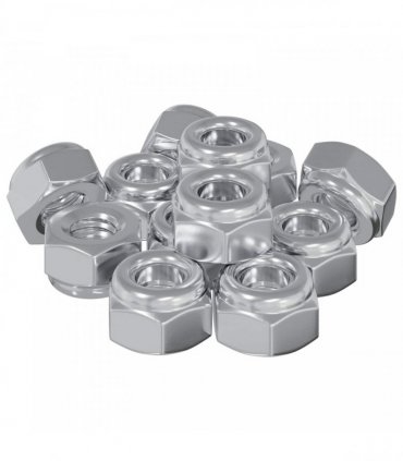 vidaXL Nut 9574 pcs Silver M6 x 10 mm Iron