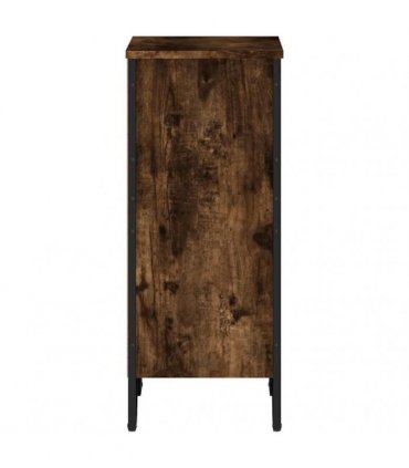 vidaXL Bookcase Smoked Oak 50x31x74.5 cm Engineered Wood