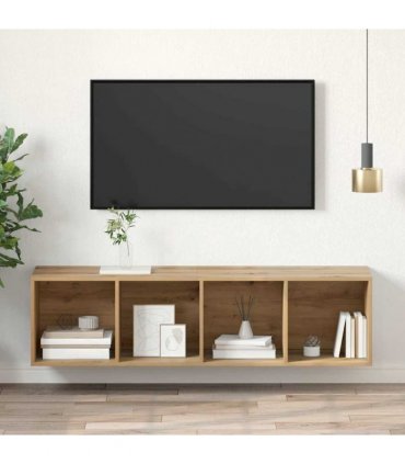 vidaXL TV Cabinet Set Artisan Oak 37 x 37 x 142.5 cm Engineered Wood