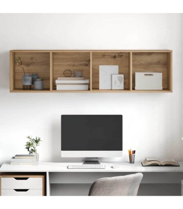 vidaXL TV Cabinet Set Artisan Oak 37 x 37 x 142.5 cm Engineered Wood