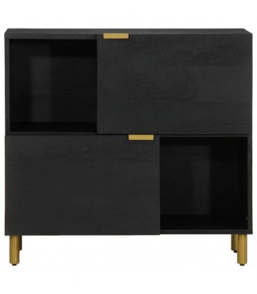 vidaXL Sideboard Black 80x33x75 cm Engineered Wood