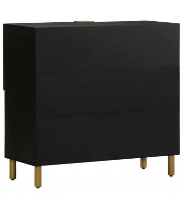 vidaXL Sideboard Black 80x33x75 cm Engineered Wood