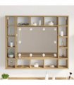 vidaXL Mirror Lights 2 pcs White 4.5 x 4.5 x 4.8 cm Plastic