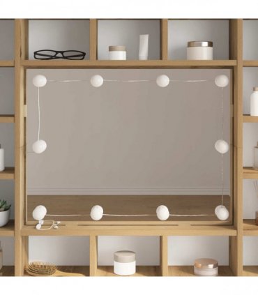 vidaXL Mirror Lights 2 pcs White 4.5 x 4.5 x 4.8 cm Plastic