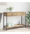 vidaXL Console Table Artisan Oak 100 x 34.5 x 75 cm Engineered Wood