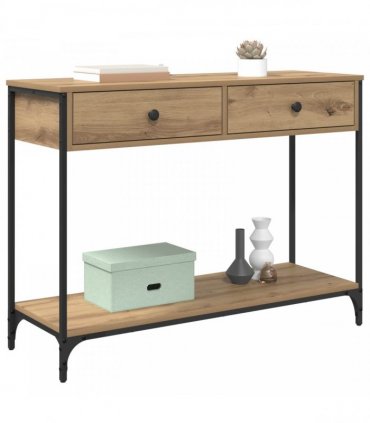 vidaXL Console Table Artisan Oak 100 x 34.5 x 75 cm Engineered Wood