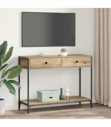 vidaXL Console Table Artisan Oak 100 x 34.5 x 75 cm Engineered Wood