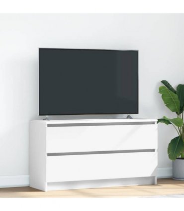 vidaXL TV Cabinet White 100x35x54 cm Engineered Wood