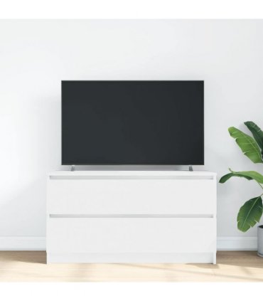 vidaXL TV Cabinet White 100x35x54 cm Engineered Wood
