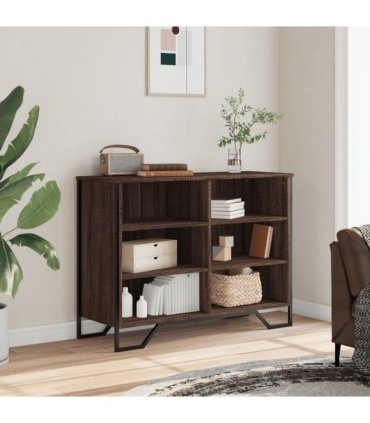 vidaXL Sideboard Brown Oak 101x35.5x74.5 cm Engineered Wood
