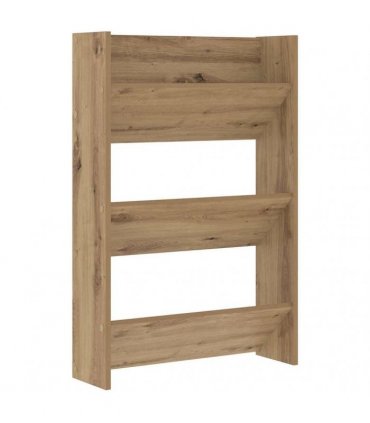 vidaXL Shoe Cabinet 2 pcs Artisan Oak 60 x 18 x 90 cm Engineered Wood