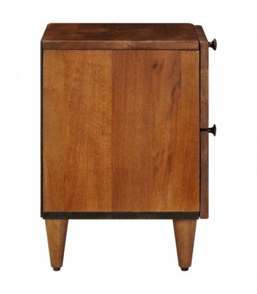 vidaXL Bedside Cabinet Brown 40 x 33 x 46 cm Solid Mango Wood