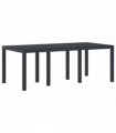 vidaXL Garden Table Anthracite 200 x 100 x 73 cm Poly Rattan