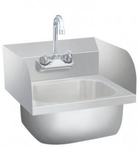 vidaXL Commercial Hand Wash Sink with Faucet Stainless Steel