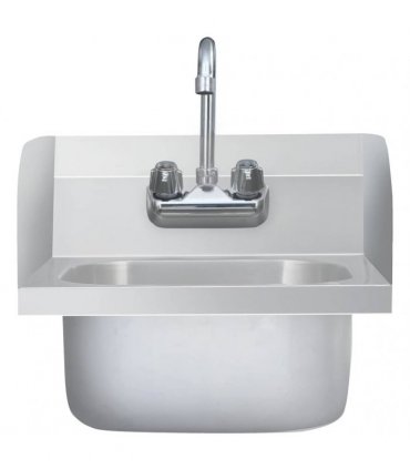 vidaXL Commercial Hand Wash Sink with Faucet Stainless Steel