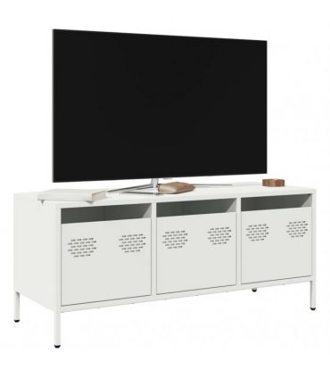 vidaXL TV Cabinet White 101.5x39x43.5 cm Cold-rolled Steel