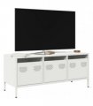 vidaXL TV Cabinet White 101.5x39x43.5 cm Cold-rolled Steel
