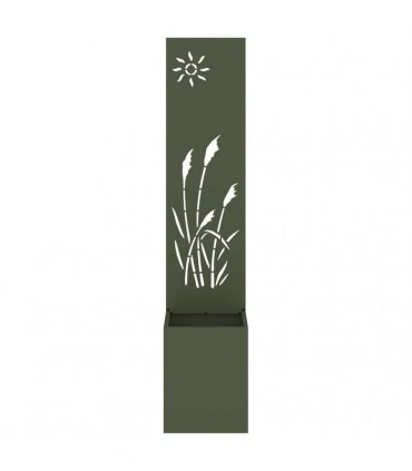 vidaXL Garden Privacy Screen Olive green 32 x 150 cm Cold-rolled steel