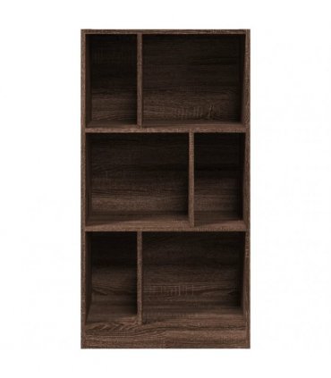vidaXL Bookcase Brown Oak 57x28.5x107.5 cm Engineered Wood