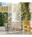 vidaXL Privacy Screen 100 x 50 x 180 cm Stainless Steel Silver