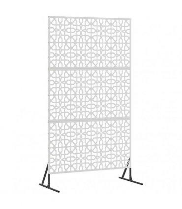 vidaXL Privacy Screen 100 x 50 x 180 cm Stainless Steel Silver