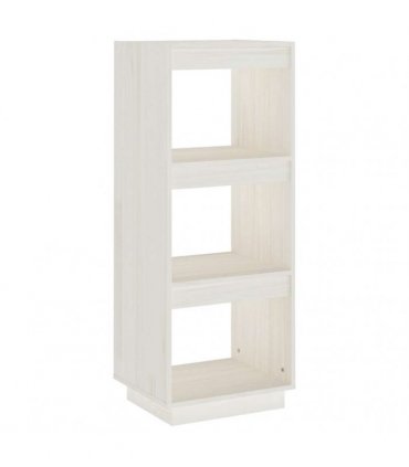 vidaXL Book Cabinet/Room Divider White 40x35x103 cm Solid Pinewood