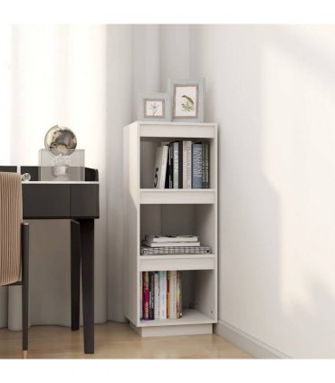 vidaXL Book Cabinet/Room Divider White 40x35x103 cm Solid Pinewood