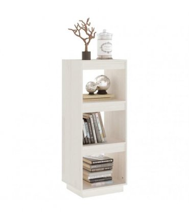 vidaXL Book Cabinet/Room Divider White 40x35x103 cm Solid Pinewood